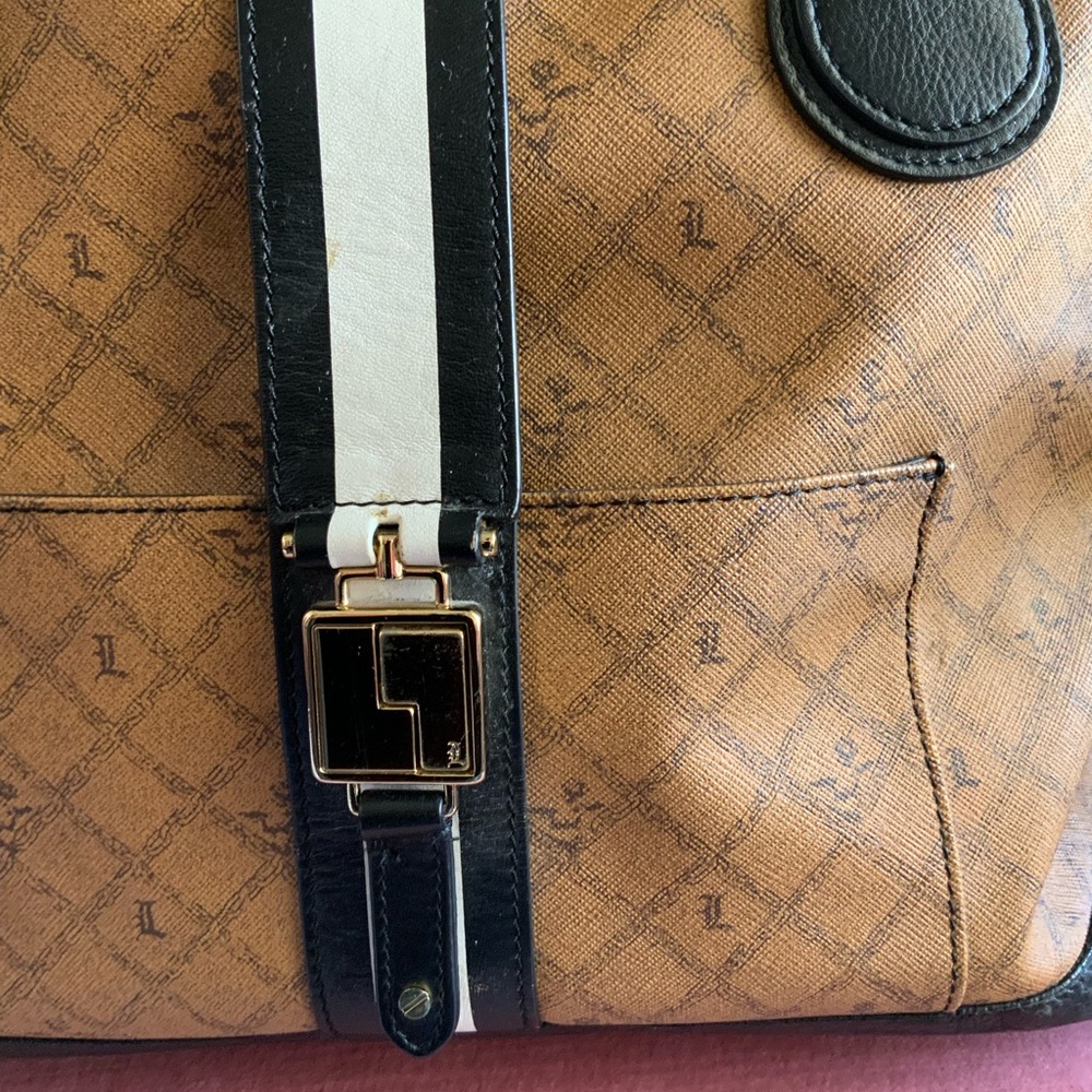 L.A.M.B. by Gwen Stefani Tan and Black Satchel - Picture 3 of 15